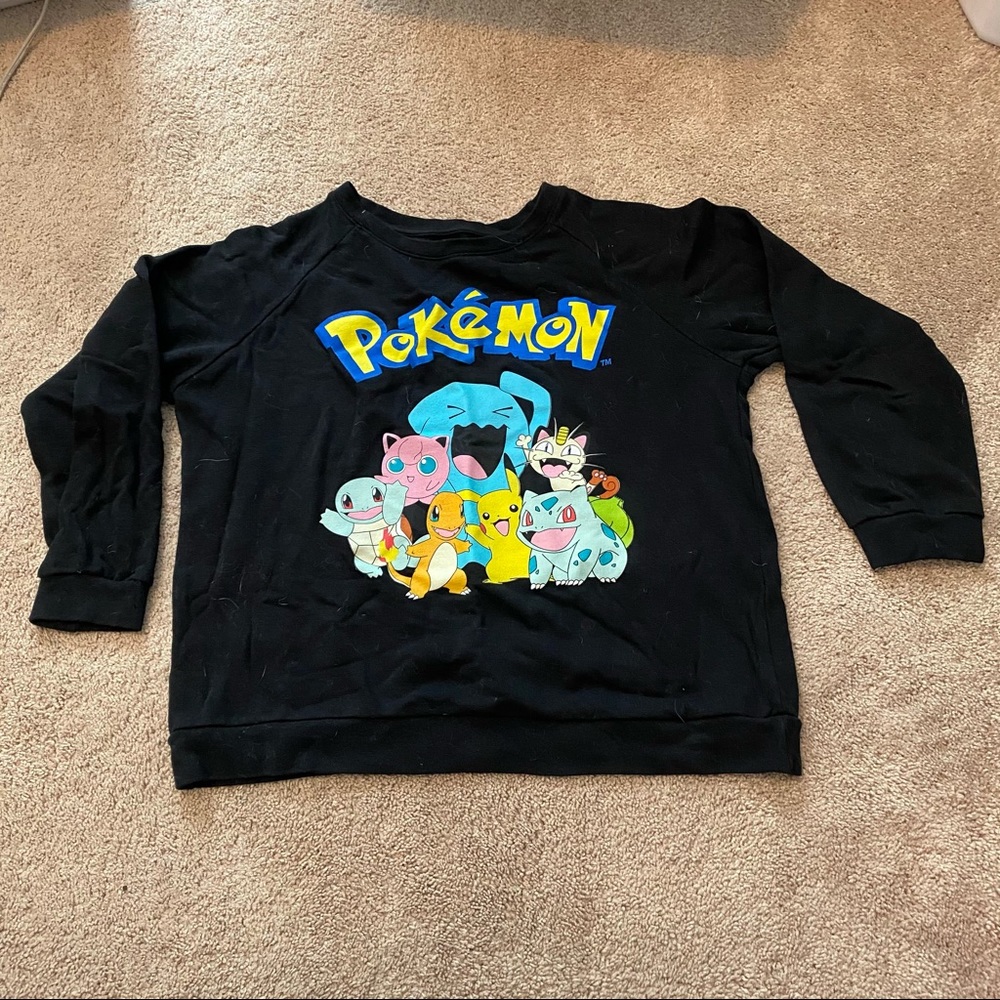 Black Pokemon Starter Sweatshirt